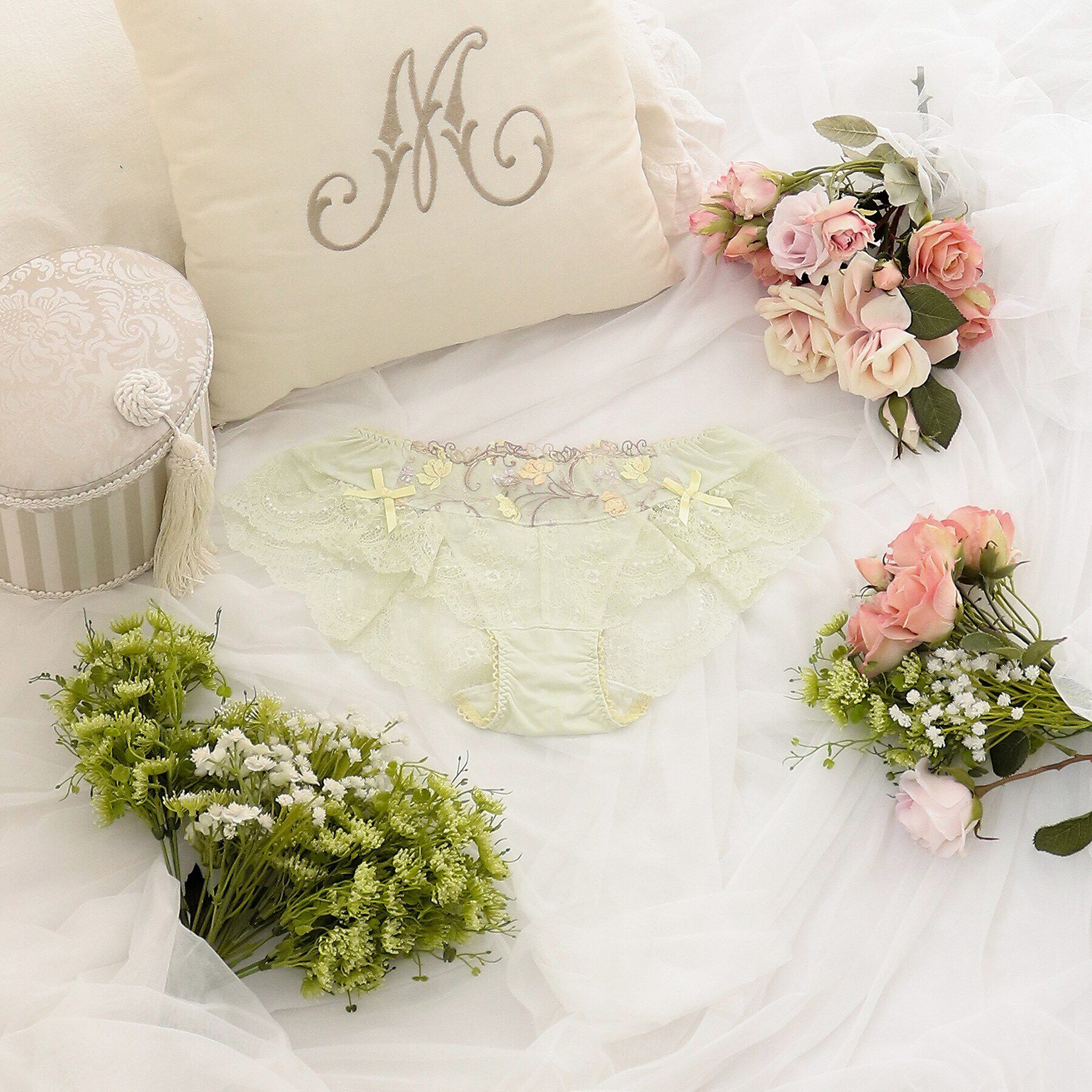 Risa Magli「カトリーヌ フレアショーツ」|インナー|ミント(020)