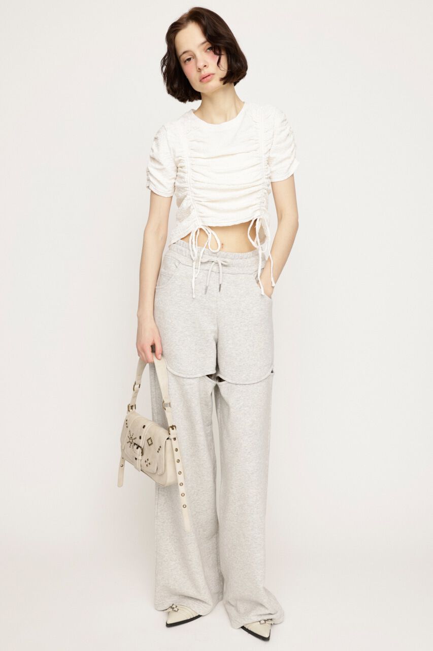 SLY「SHIRRING CUT トップス」|Tシャツ・カットソー|