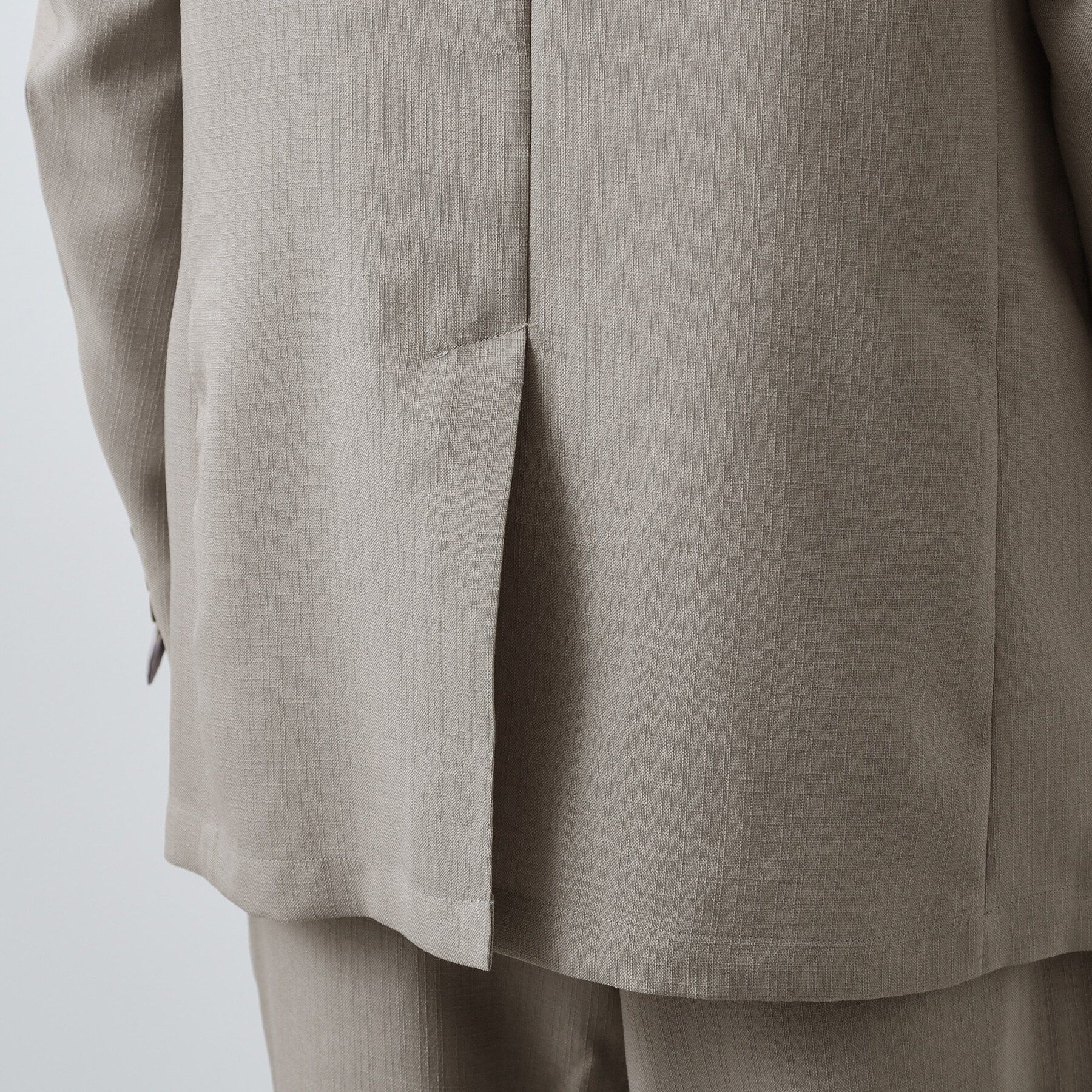 THE SHOP TK「【LINO FINE】リネンライク テーラードジャケット 吸水速乾/イージーケア/UVカット/洗濯機」|テーラードジャケット|