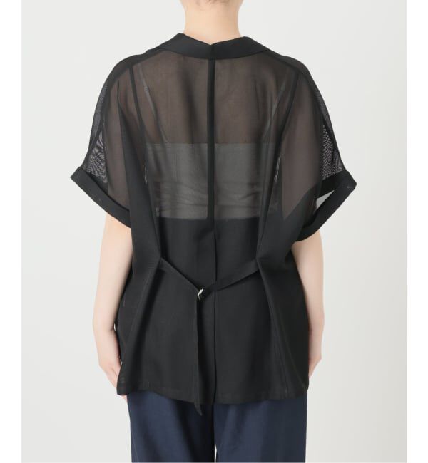  「《予約》【洗える】シアーカラミハーフスリーブジャケット」|その他|