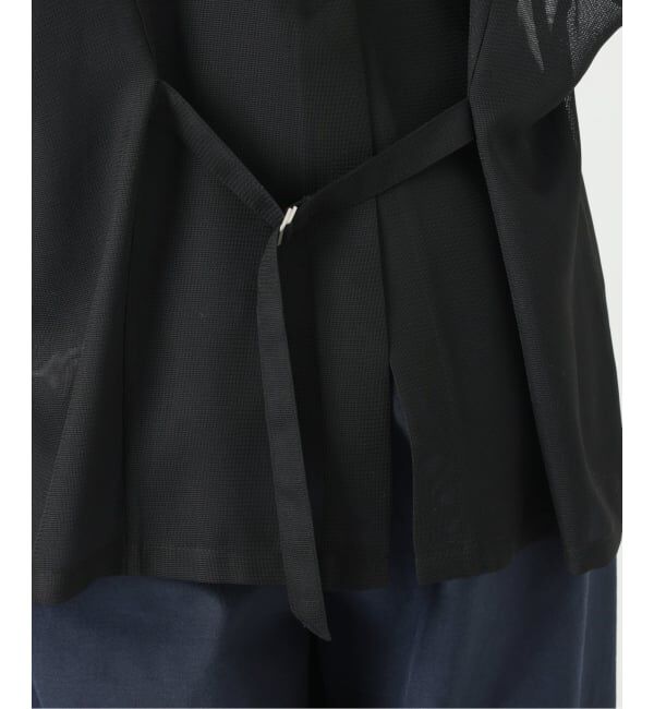  「《予約》【洗える】シアーカラミハーフスリーブジャケット」|その他|