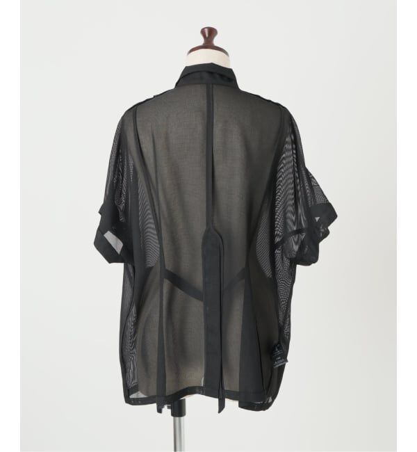  「《予約》【洗える】シアーカラミハーフスリーブジャケット」|その他|
