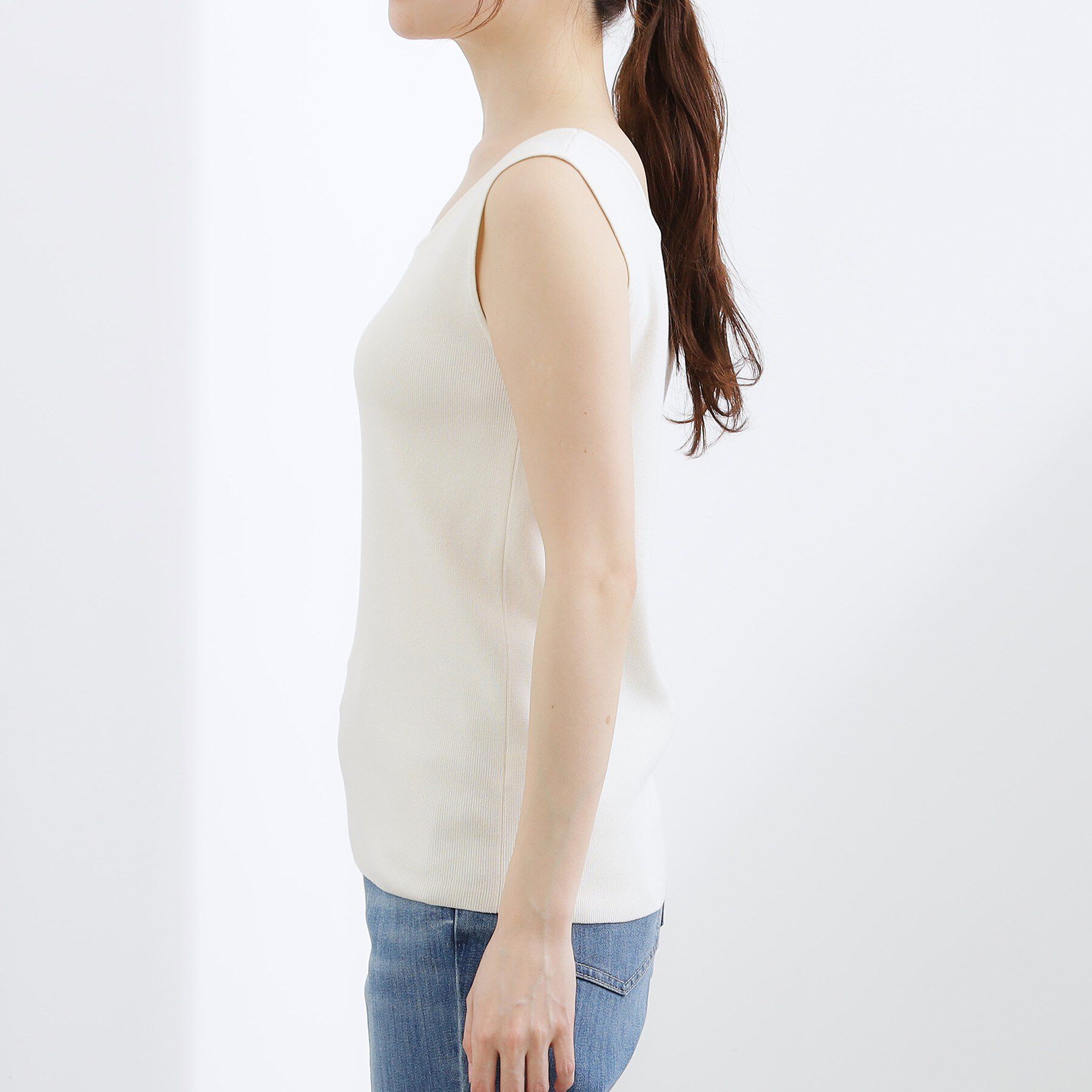 grove「2WAYスクエアニットタンク」|キャミソール|