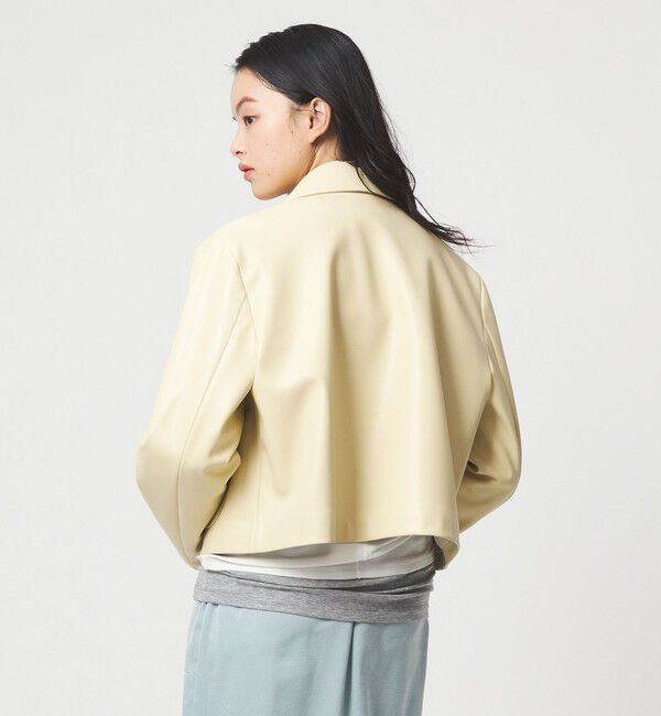 EMMEL REFINES「＜EMMEL REFINES＞EM レザーライク ショートブルゾン」|その他|