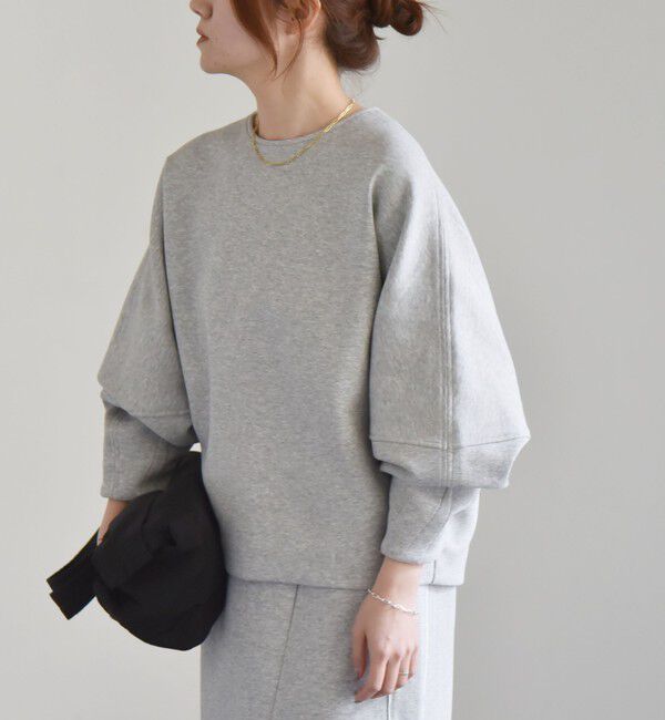 quaranciel「quaranciel:〈洗濯機可能〉ポンチ バックジップ ドルマン プルオーバー」|スウェット・ジャージ|