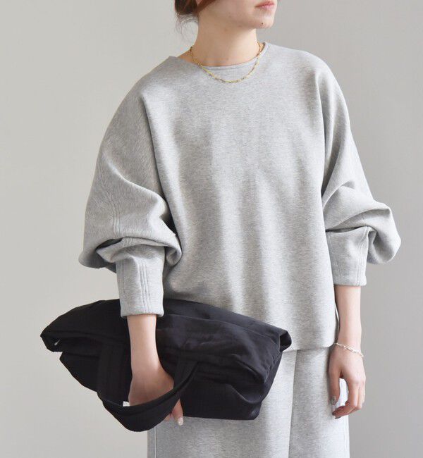 quaranciel「quaranciel:〈洗濯機可能〉ポンチ バックジップ ドルマン プルオーバー」|スウェット・ジャージ|