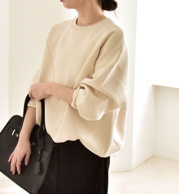 quaranciel「quaranciel:〈洗濯機可能〉ポンチ Vヨークバルーン スウェット プルオーバー」|スウェット・ジャージ|