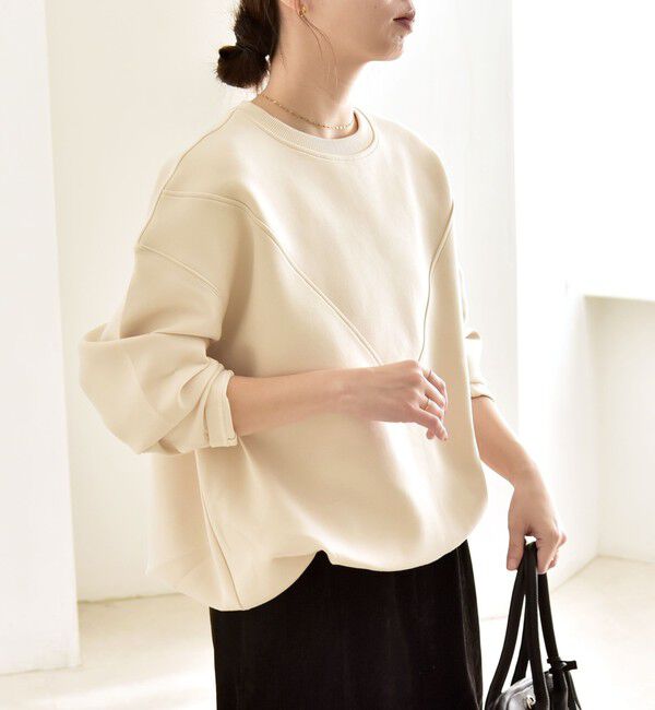 quaranciel「quaranciel:〈洗濯機可能〉ポンチ Vヨークバルーン スウェット プルオーバー」|スウェット・ジャージ|