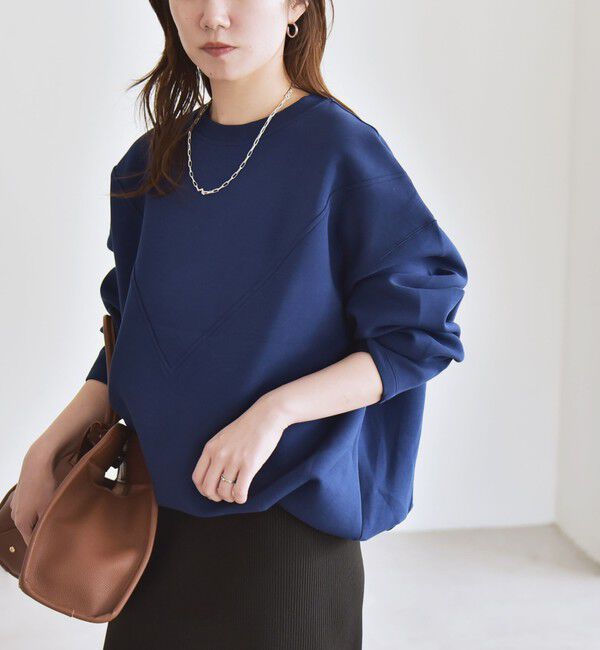 quaranciel「quaranciel:〈洗濯機可能〉ポンチ Vヨークバルーン スウェット プルオーバー」|スウェット・ジャージ|