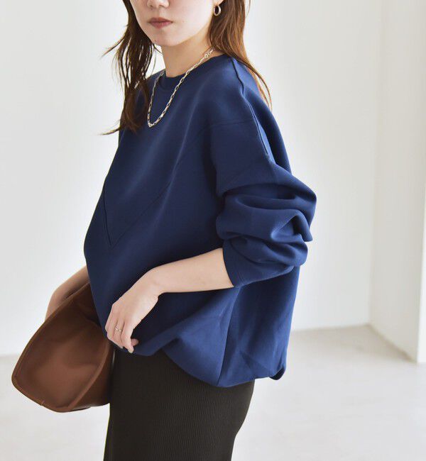 quaranciel「quaranciel:〈洗濯機可能〉ポンチ Vヨークバルーン スウェット プルオーバー」|スウェット・ジャージ|