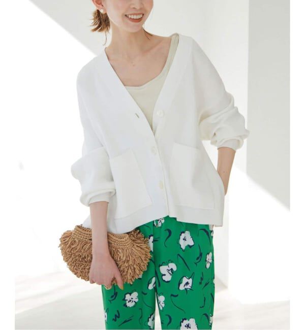 SLOBE IENA「《WEB・一部店舗限定/追加》スムースニットカーディガン」|カーディガン|