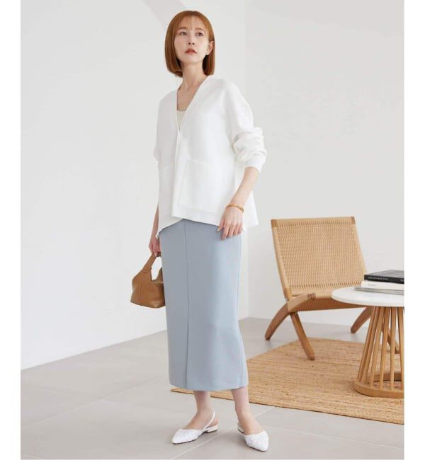 SLOBE IENA「《WEB・一部店舗限定/追加》スムースニットカーディガン」|カーディガン|