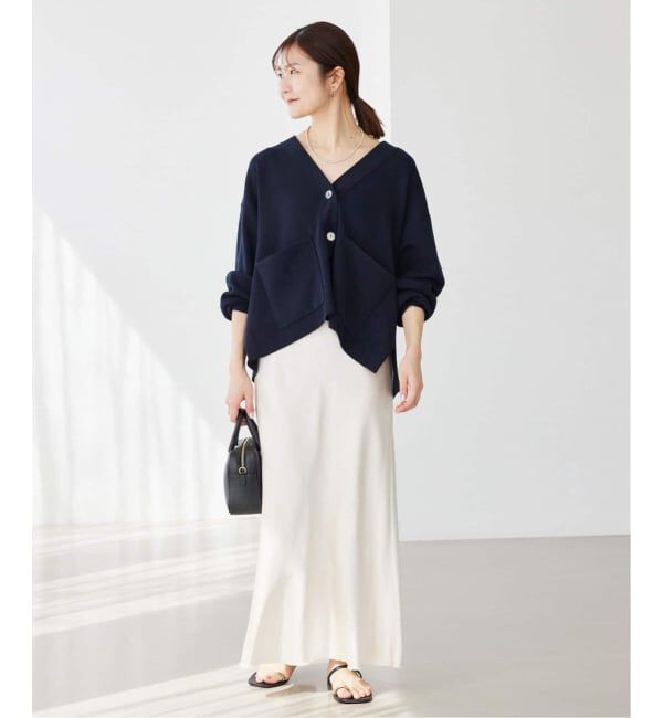 SLOBE IENA「《WEB・一部店舗限定/追加》スムースニットカーディガン」|カーディガン|