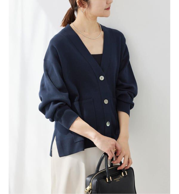 SLOBE IENA「《WEB・一部店舗限定/追加》スムースニットカーディガン」|カーディガン|