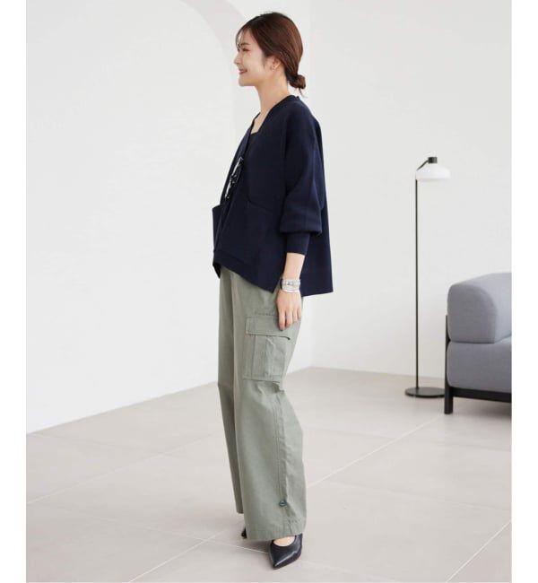 SLOBE IENA「《WEB・一部店舗限定/追加》スムースニットカーディガン」|カーディガン|