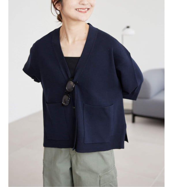 SLOBE IENA「《WEB・一部店舗限定/追加》スムースニットカーディガン」|カーディガン|