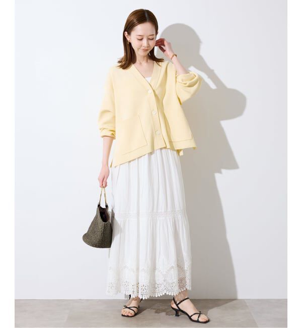 SLOBE IENA「《WEB・一部店舗限定/追加》スムースニットカーディガン」|カーディガン|