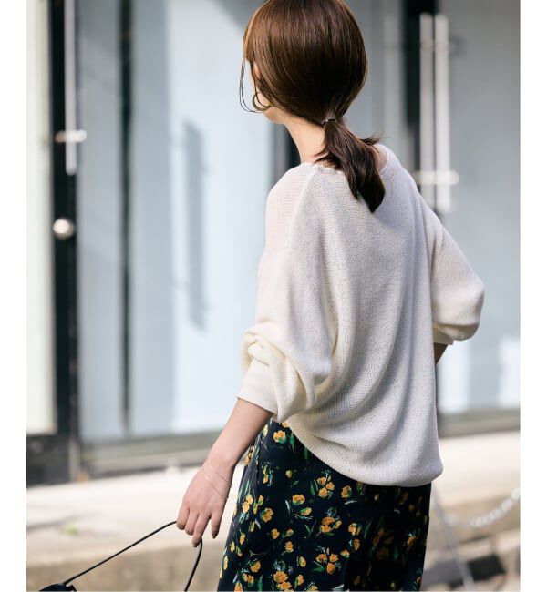 SLOBE IENA「《追加》リネン混畦ニット」|ニット・セーター|