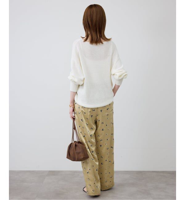 SLOBE IENA「《追加》リネン混畦ニット」|ニット・セーター|