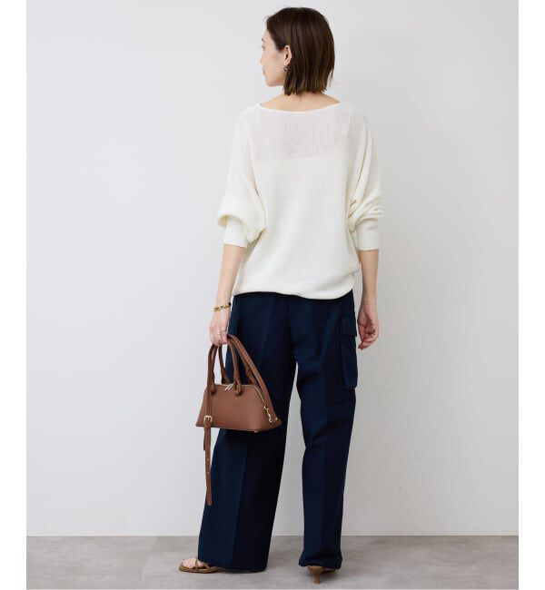 SLOBE IENA「《追加》リネン混畦ニット」|ニット・セーター|