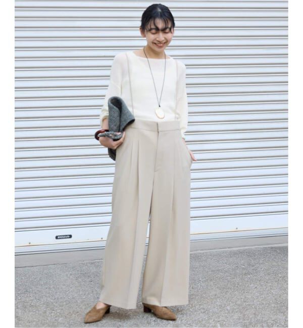 SLOBE IENA「《追加》リネン混畦ニット」|ニット・セーター|