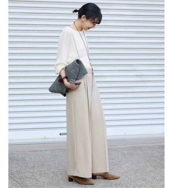 SLOBE IENA「《追加》リネン混畦ニット」|ニット・セーター|