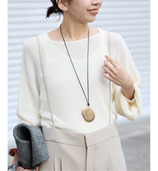 SLOBE IENA「《追加》リネン混畦ニット」|ニット・セーター|