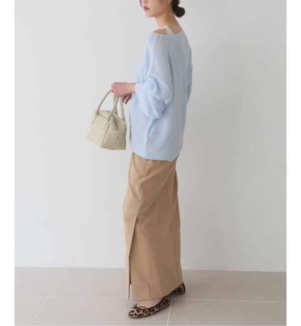 SLOBE IENA「《追加》リネン混畦ニット」|ニット・セーター|