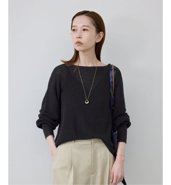 SLOBE IENA「《追加》リネン混畦ニット」|ニット・セーター|