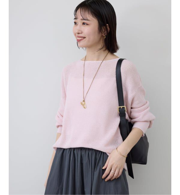 SLOBE IENA「《追加》リネン混畦ニット」|ニット・セーター|