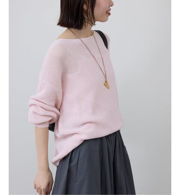 SLOBE IENA「《追加》リネン混畦ニット」|ニット・セーター|