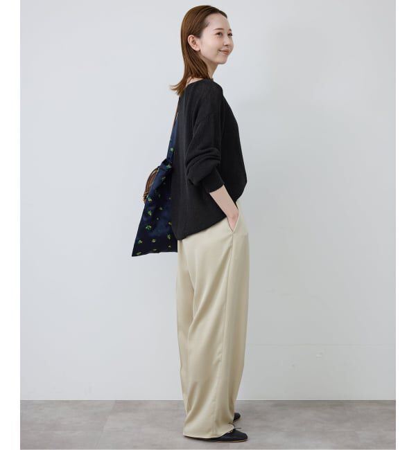 SLOBE IENA「《追加》リネン混畦ニット」|ニット・セーター|