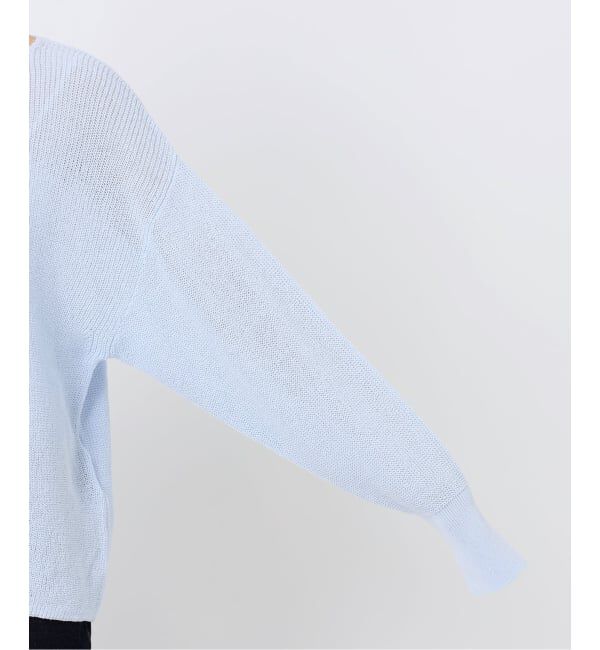 SLOBE IENA「《追加》リネン混畦ニット」|ニット・セーター|