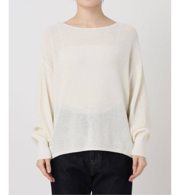 SLOBE IENA「《追加》リネン混畦ニット」|ニット・セーター|