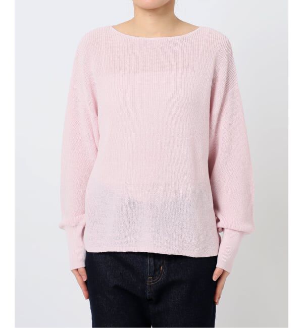 SLOBE IENA「《追加》リネン混畦ニット」|ニット・セーター|