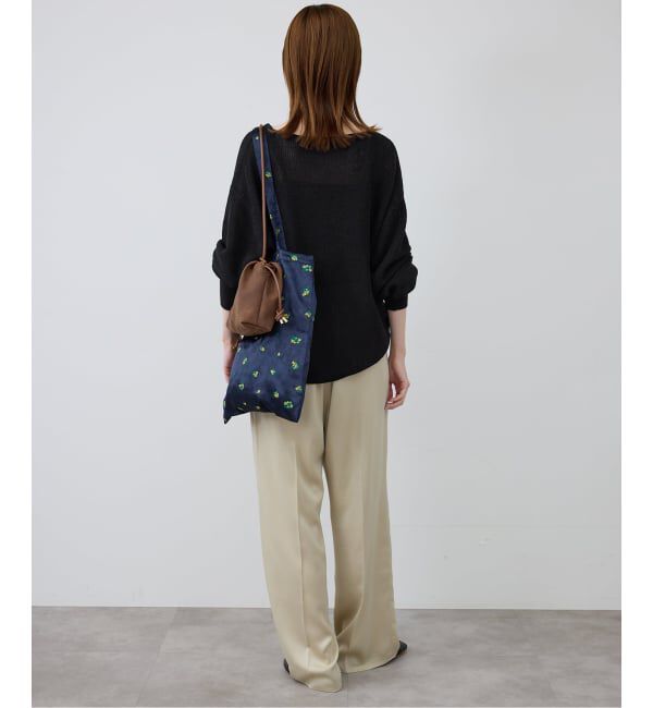 SLOBE IENA「《追加》リネン混畦ニット」|ニット・セーター|