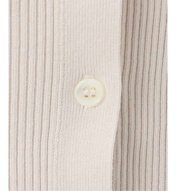 IENA「《新色/追加》ECO SPLASH リブVネックカーディガン」|カーディガン|