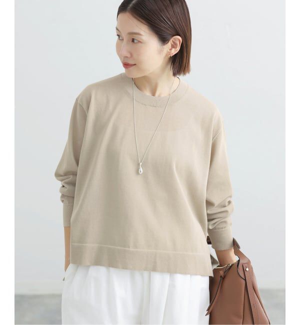 IENA「ウォッシャブル シアーニットプルオーバー」|ニット・セーター|