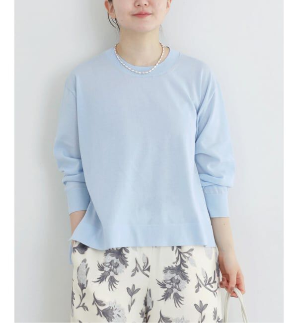 IENA「ウォッシャブル シアーニットプルオーバー」|ニット・セーター|