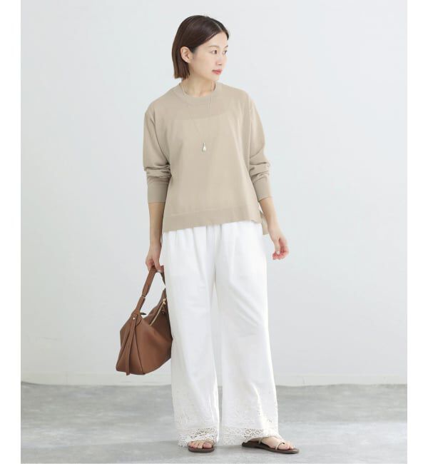 IENA「ウォッシャブル シアーニットプルオーバー」|ニット・セーター|