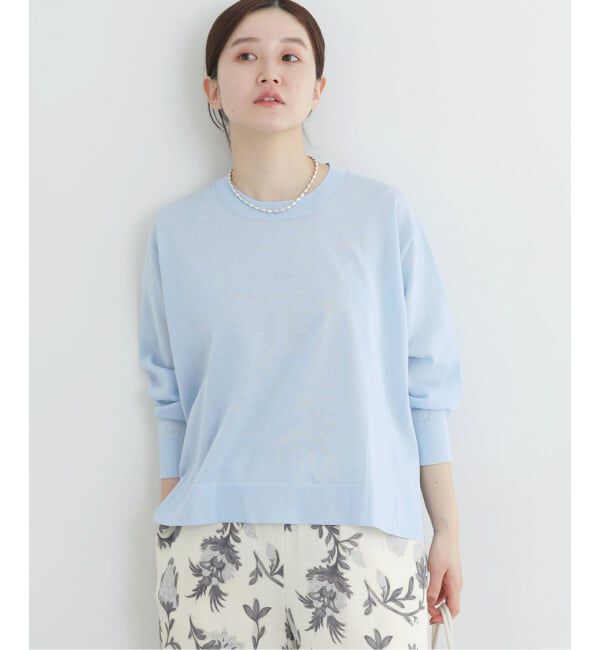 IENA「ウォッシャブル シアーニットプルオーバー」|ニット・セーター|