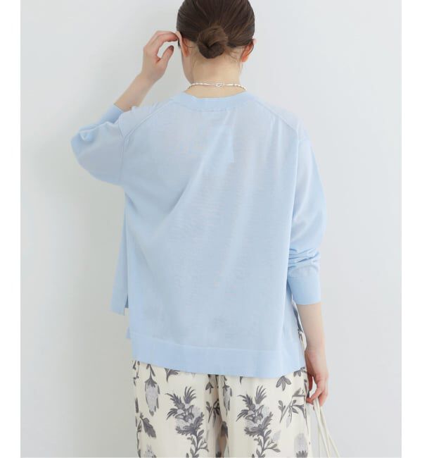 IENA「ウォッシャブル シアーニットプルオーバー」|ニット・セーター|