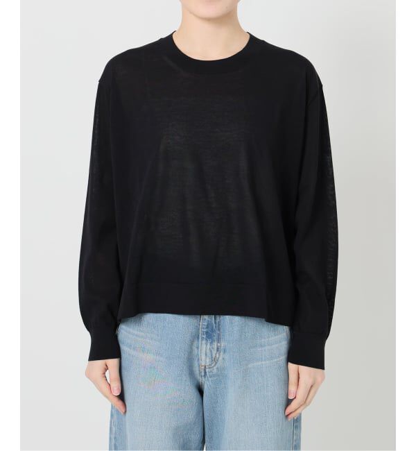 IENA「ウォッシャブル シアーニットプルオーバー」|ニット・セーター|