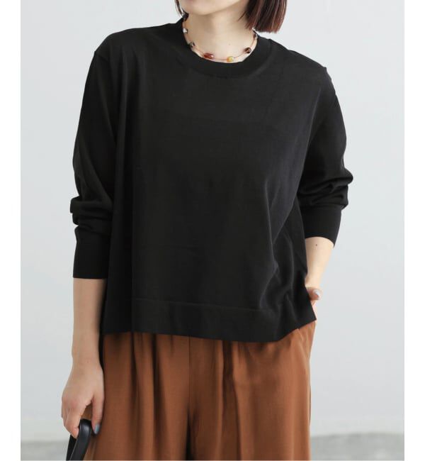 IENA「ウォッシャブル シアーニットプルオーバー」|ニット・セーター|