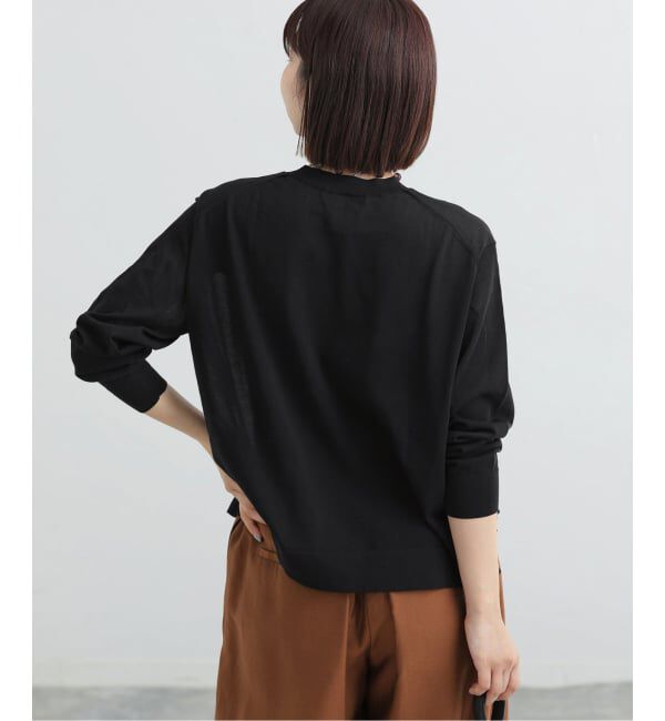 IENA「ウォッシャブル シアーニットプルオーバー」|ニット・セーター|