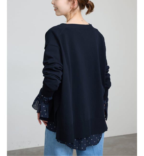 SLOBE IENA「《接触冷感/UV機能/WEB限定/追加予約》FROSTYCOTTON Vネックカーディガン」|カーディガン|