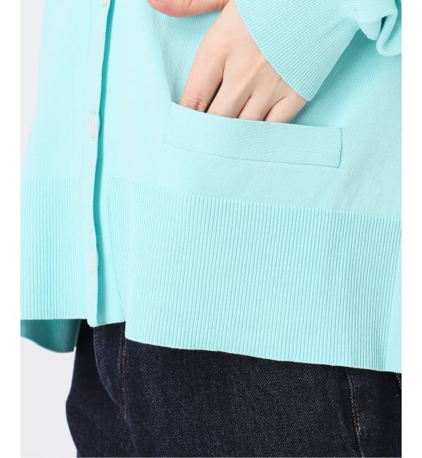 SLOBE IENA「《接触冷感/UV機能/WEB限定/追加予約》FROSTYCOTTON Vネックカーディガン」|カーディガン|