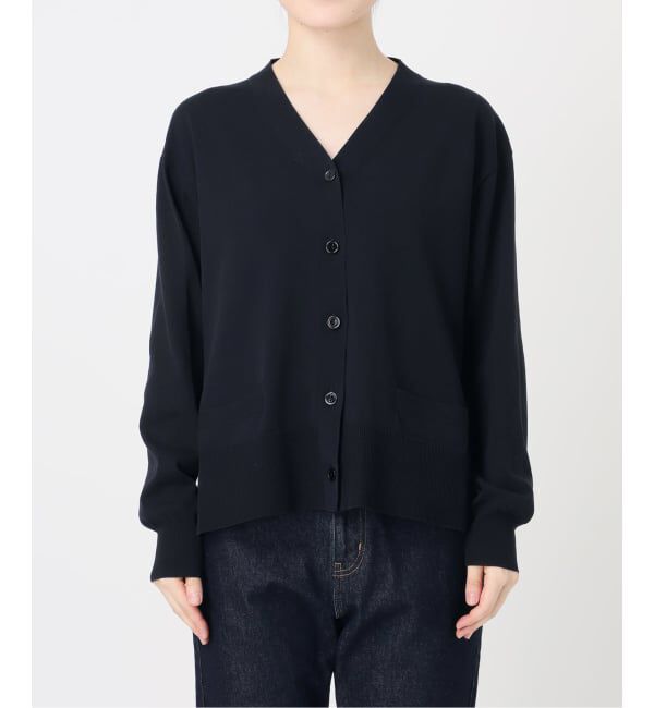 SLOBE IENA「《接触冷感/UV機能/WEB限定/追加予約》FROSTYCOTTON Vネックカーディガン」|カーディガン|
