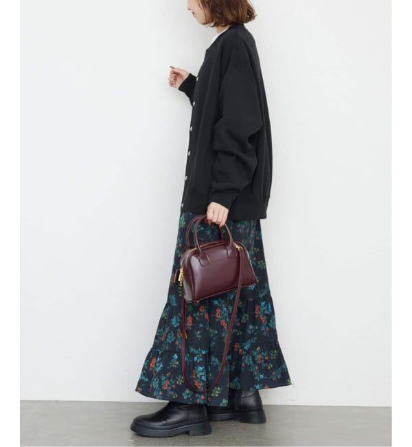 SLOBE IENA「《追加2》ダブルフェイスジャージースナップカーディガン」|カーディガン|