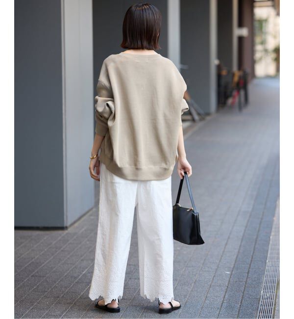 SLOBE IENA「《追加2》ダブルフェイスジャージースナップカーディガン」|カーディガン|